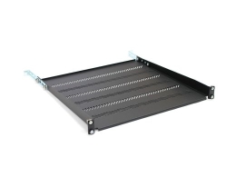 Shelf for 450mm 19 "483x450mm 1U black cabinet with adjustable and support