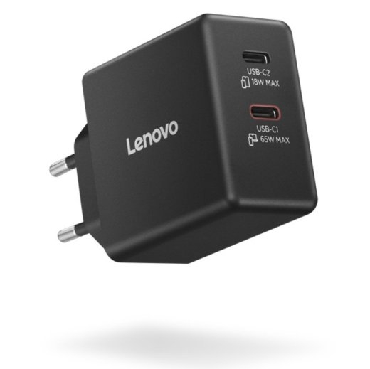 Lenovo Dual USB-C 65W GaN Charger 40AW065BEU