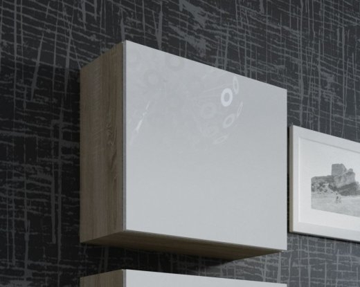Cama Square cabinet VIGO 50/50/30 sonoma oak/white gloss