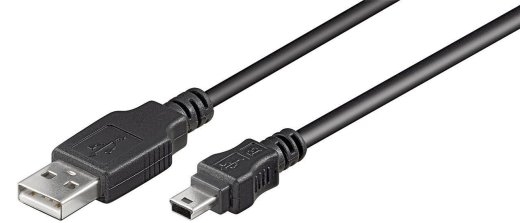 Goobay 50767 USB 2.0 Hi-Speed cable, black, 1.8 m Goobay USB-A to mini-USB