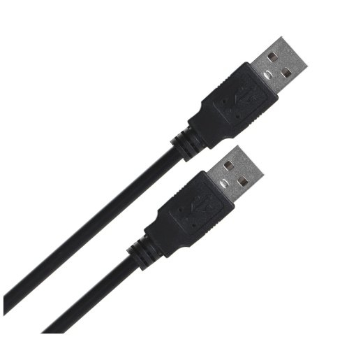 Lanberg CA-USBA-20CU-0010-BK USB cable 1m 2.0 USB A Black
