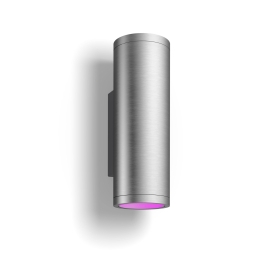 Philips Hue WCA Appear Outdoor Wall Lantern, Inox 8 W 2000-6500 Hue White Colour Ambiance