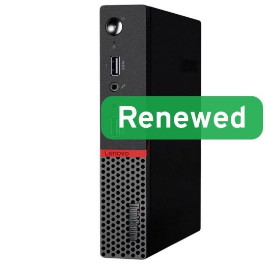 Lenovo Renewed Grade A ThinkCentre M715q AMD Ryzen 5 2400GE 8 SSD 256 AMD Radeon Vega 11 Windows 11 Pro