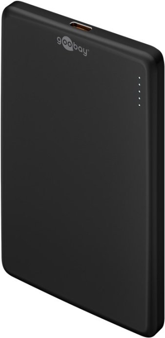 Goobay Magnetic Wireless Power Bank 70182 5000 mAh USB-C Black