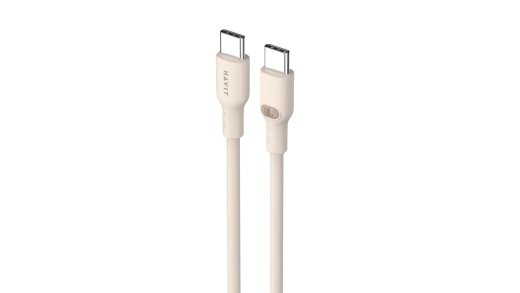 Havit CB6284 - USB Type C to USB Type C cable, 2.0 m (beige)