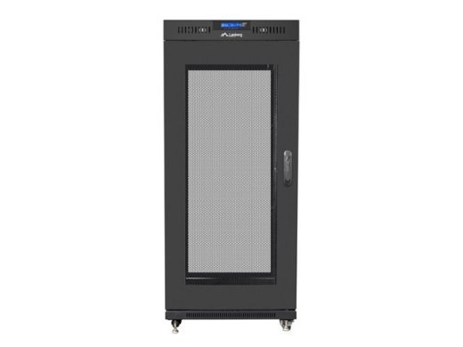 Installation cabinet rack 19 27U 600x800 black, perforated door lcd (flat pack)