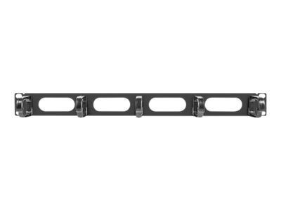 Lanberg 19" cable management panel 5 rings - type B 1U AK-1205-B Black