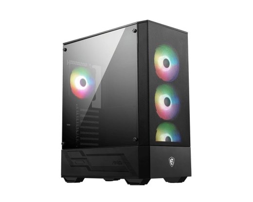 Case MSI MAG FORGE 112R MidiTower Not included ATX MiniITX Colour Black MAGFORGE112R