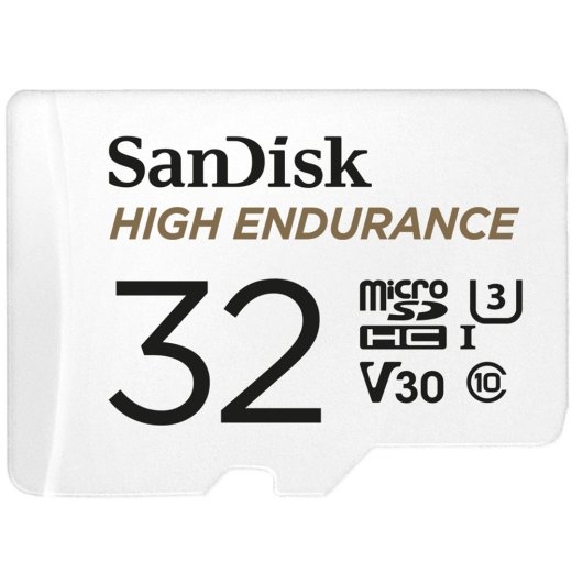 SanDisk High Endurance memory card 32 MicroSDHC UHS-I Class 10