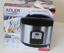 SALE OUT. Adler AD 6406 1000 W Stainless steel/Black DAMAGED PACKAGING, SCRATCHES ON TOP