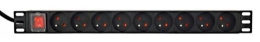 Rack power strip PDU 9xFR 1U 16A FR 2m