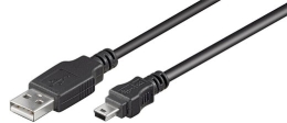 Goobay 50767 USB 2.0 Hi-Speed cable, black, 1.8 m Goobay USB-A to mini-USB