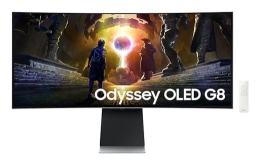 Monitor SAMSUNG 34" Gaming/Smart/Curved/21 : 9 Panel OLED 3440x1440 21:9 175Hz 0.03 ms Speakers Swivel Height adjustable Tilt LS34DG850SUXDU