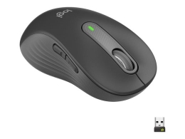 Logitech Signature M650 L LEFT - mouse - large size - 2.4 GHz, Bluetooth - graphite
