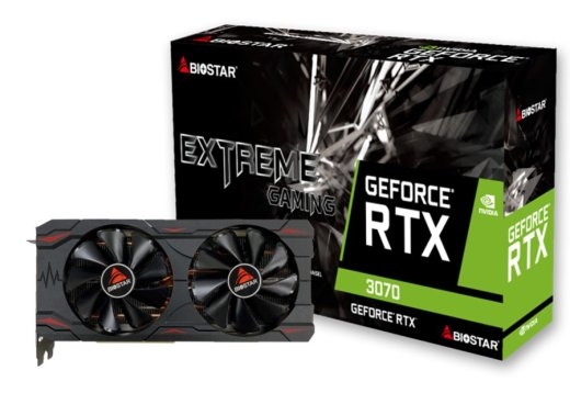 Biostar VN3706RM82 graphics card NVIDIA GeForce RTX 3070 8 GDDR6