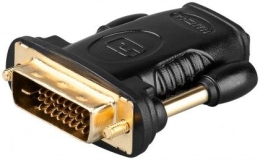 Goobay HDMI/DVI-D adapter, gold-plated 68931