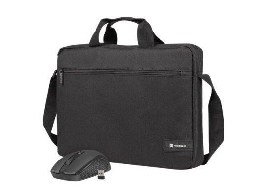 Notebook bag 15,6 inches Wallaroo 2 with wireless mouse, black