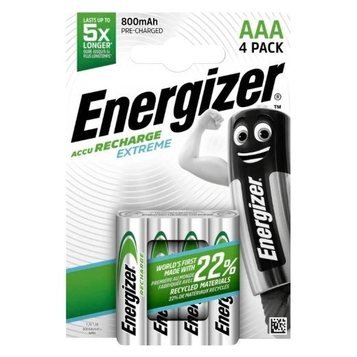 Energizer Recharge battery AAA L92 800 mAh 4 pcs blister
