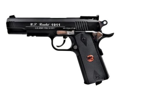 BRUNI 816 US Combat 4.5 mm BB airsoft pistol, 20-round CO₂ magazine, up to 17 joules