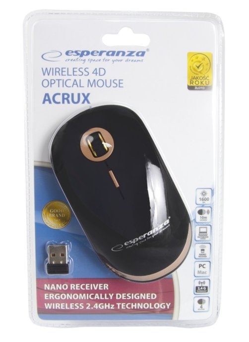 Wireless optical mouse USB Acrux