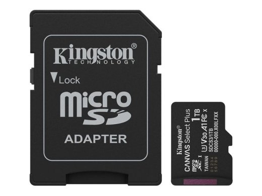 Kingston Flash-Card incl. SD-Adapter Canvas Select Plus - microSDXC UHS-I - 1 TB