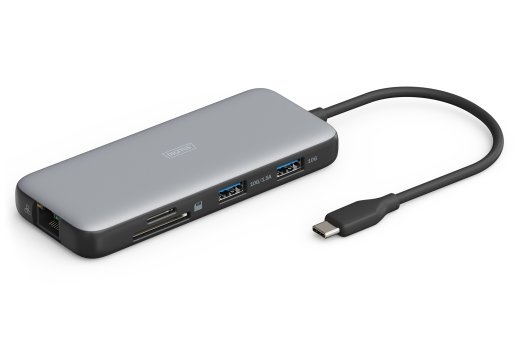 Digitus USB-C docking station, 8-port DA-70915 Ethernet LAN (RJ-45) ports 1 HDMI ports quantity 2