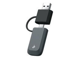 TP-LINK BE6500 Tri-Band Wi-Fi 7 Mini Wireless USB Adapter Archer TBE400U 2.4 GHz, 5 GHz, 6 GHz 802.11ax MU-MiMO No no PoE Antenna type Internal