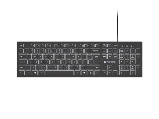 Natec Herring Glow US Keyboard with white backlight