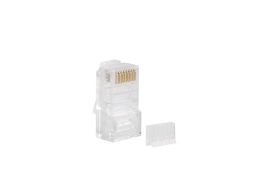 RJ-45 Plug 8P8C cat.6 UTP (100pcs) with a cable and wire guide