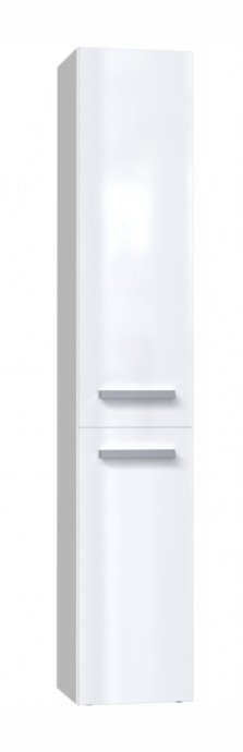 Bathroom cabinet NEL IV 31x30x174 cm, white, glossy