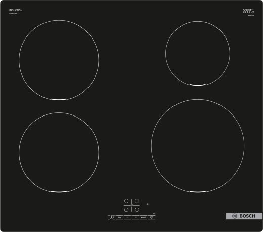 BOSCH Induction Hob PUE611BB6E, Width 60 cm, Black