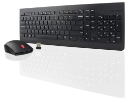 Lenovo Wireless Combo Keyboard & Mouse 510 Keyboard and Mouse Combo 2.4 GHz Wireless via Nano USB Batteries included English Black