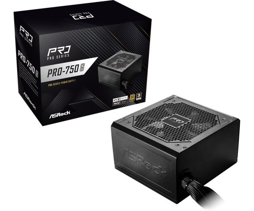 Asrock PRO-750G power supply unit 750 W 24-pin ATX ATX Black