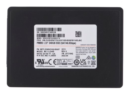 SSD Samsung PM893 240GB SATA 2.5" MZ7L3240HCHQ-00A07 (DWPD 1)