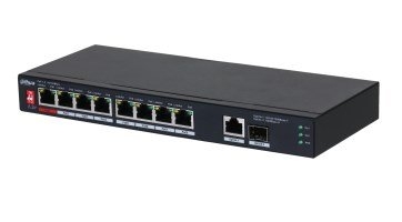 Dahua Technology PoE PFS3110-8ET1GT1GF-96 Unmanaged Gigabit Ethernet (10/100/1000) Power over Ethernet (PoE) Black