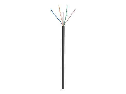 Goobay Outdoor Network Cable CAT 6 U/UTP AWG 24/1 Cable length: 100 m Black