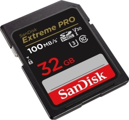 Extreme Pro SDHC 32GB 100/90 MB/s V30 UHS-I U