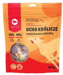 MACED Duck with rabbit ear - dog chew - 500g