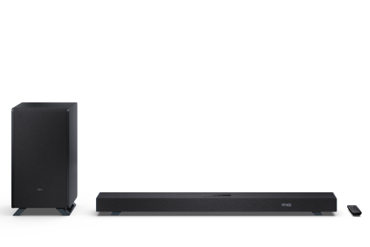 Sharp 3.1.2 Dolby Atmos/DTS:X Soundbar with Wireless Subwoofer HT-SBW53121(BK) Bluetooth