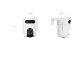 EZVIZ IP Camera CS-H9C (5MP+5MP) 4mm Color night vision,Human/Vehicle detection,Smart tracking iki 8m,Active defense,two way talk, 8xdigital EZVIZ