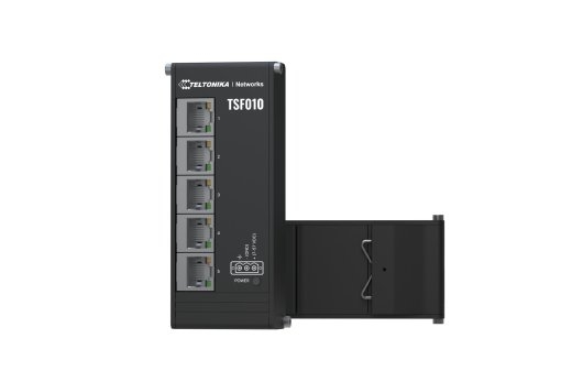 Switch TELTONIKA Form factor DIN rail 5xRJ-45 ports RJ-45 Ports Type Fast Ethernet (10/100) 5xFast Ethernet (copper) ports quantity TSF010000000