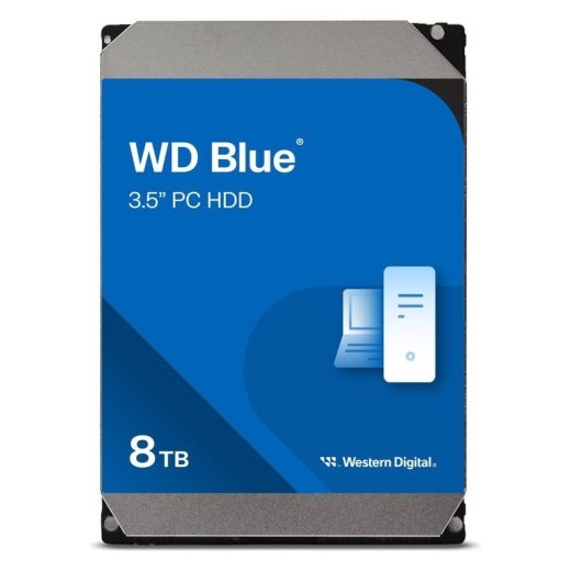 WD HDD Blue WD80EAAZ - 8 TB - 3.5" - SATA 6 /s