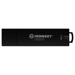 Kingston USB flash drive IronKey D500S - USB 3.2 Gen 1 - 32 - black