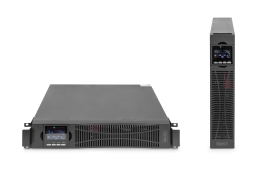 DIGITUS OnLine UPS, rack/tower, 3000VA, 3000W, LCD, 8 x C13, 1 x C19, RS-232, USB, SNMP card (optional), relay card (optional) Digitus OnLine UPS D...