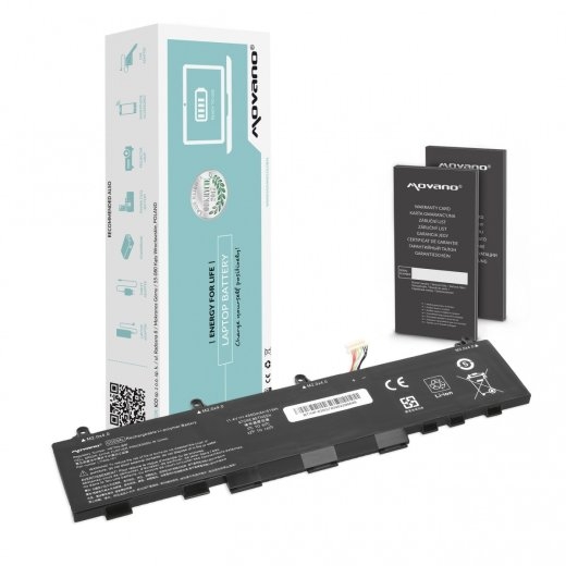 Movano Battery CC03XL for HP EliteBook 830 840 G7 G8 ZBook Firefly 14 G7 G8 - 4500 mAh (51 Wh)