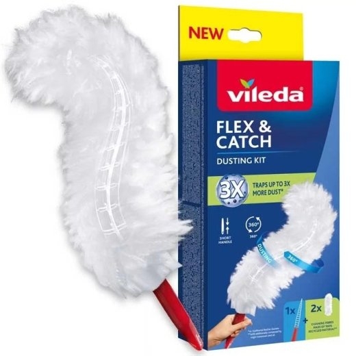 Short-handled duster + 2 Flex & Catch inserts