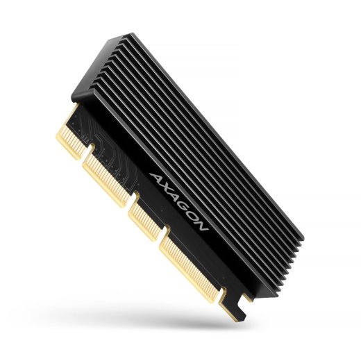 AXAGON PCI-Express x16 adapter with cooler for connecting an NVMe M.2 SSD drive to a computer PCEM2-XS