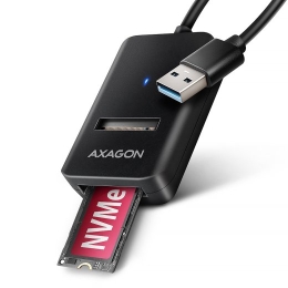 Axagon Adapter Gen 2 M.2 NVMe/SATA SSD AMD2-AM USB-A