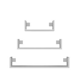 Topeshop MOBI 3P BIEL shelve Floating shelf Wall mounted Particle board White