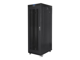 Lanberg Rack cabinet 19" free-standing 37U/800x1000 (flat pack) with glass door lCD V2 FF01-8037-23BL Black